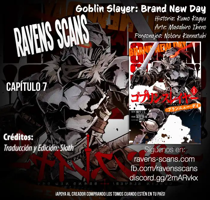 Página 1 — Capítulo 8 de Goblin Slayer: Brand New Day