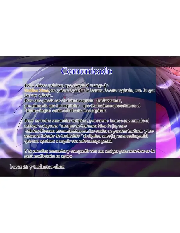 Página 119 — Golden Time Capítulo 6