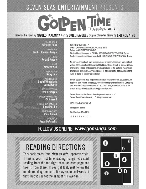 Página 100 — Golden Time Capítulo 7