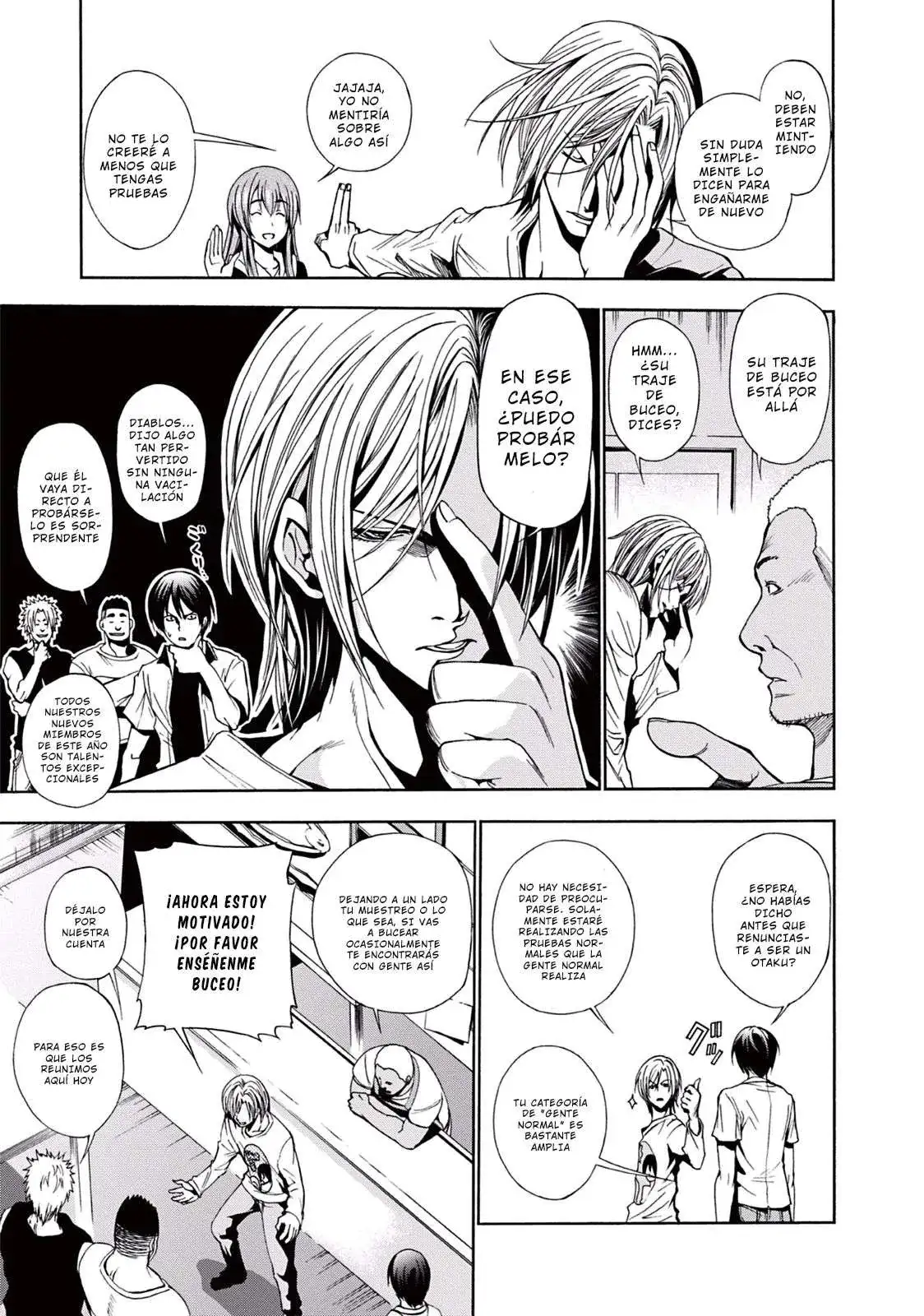 Página 8 — Grand Blue Capítulo 4