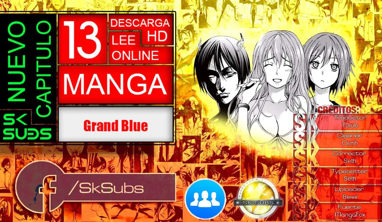 Página 1 — Grand Blue Capítulo 13