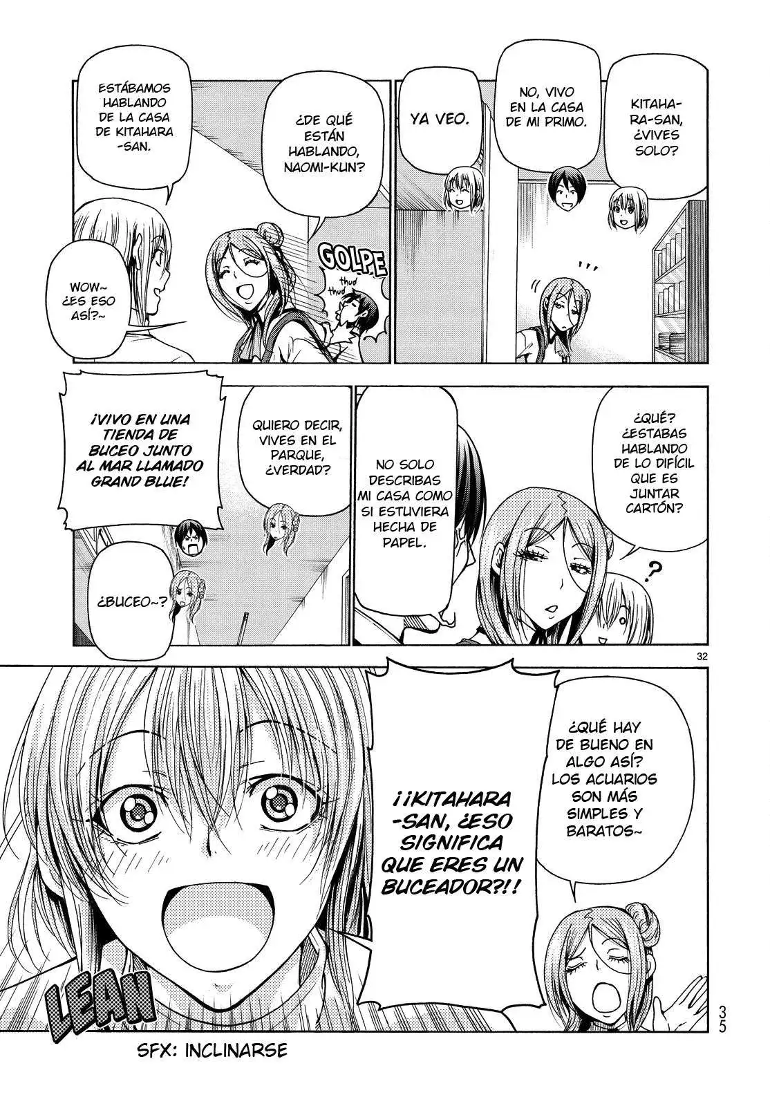 Página 34 — Grand Blue Capítulo 34