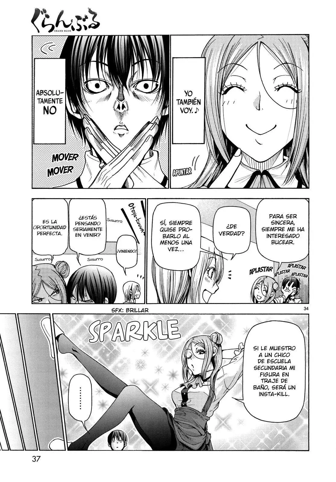 Página 36 — Grand Blue Capítulo 34