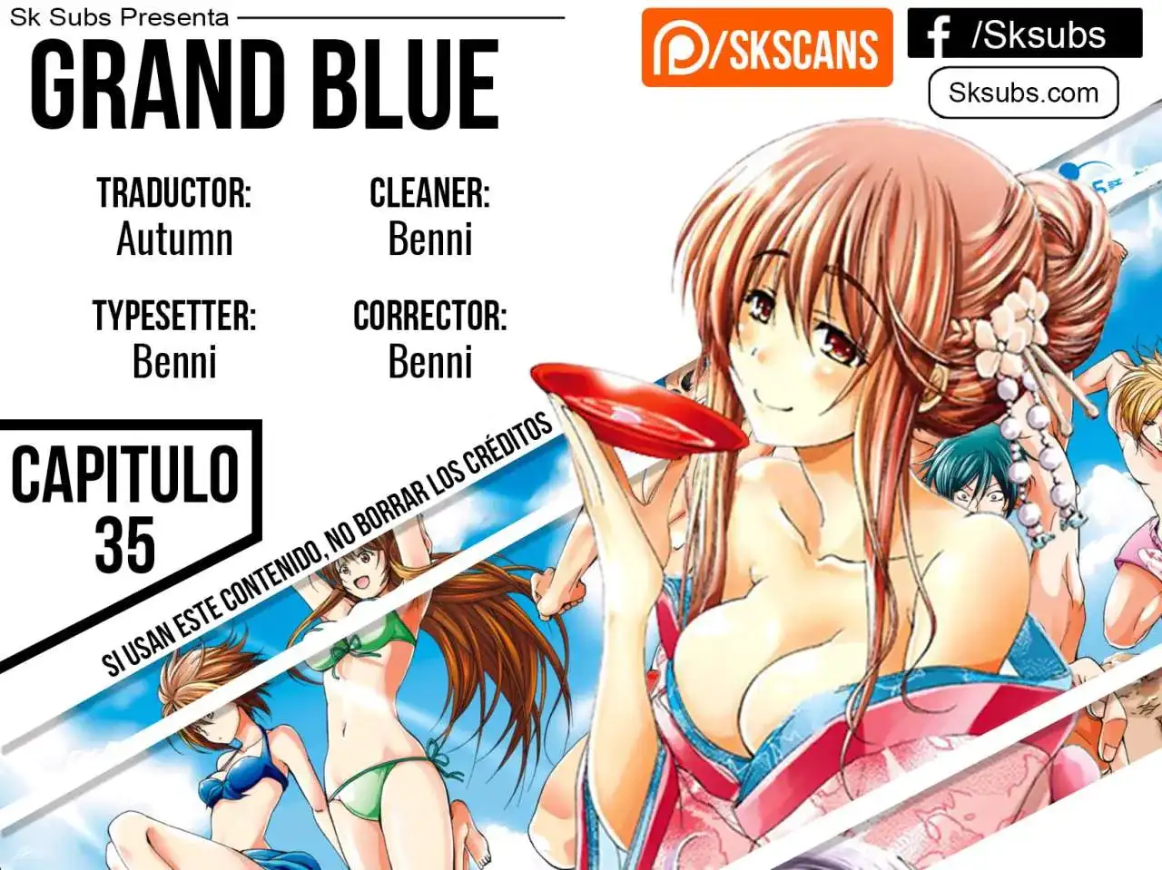 Página 1 — Grand Blue Capítulo 35