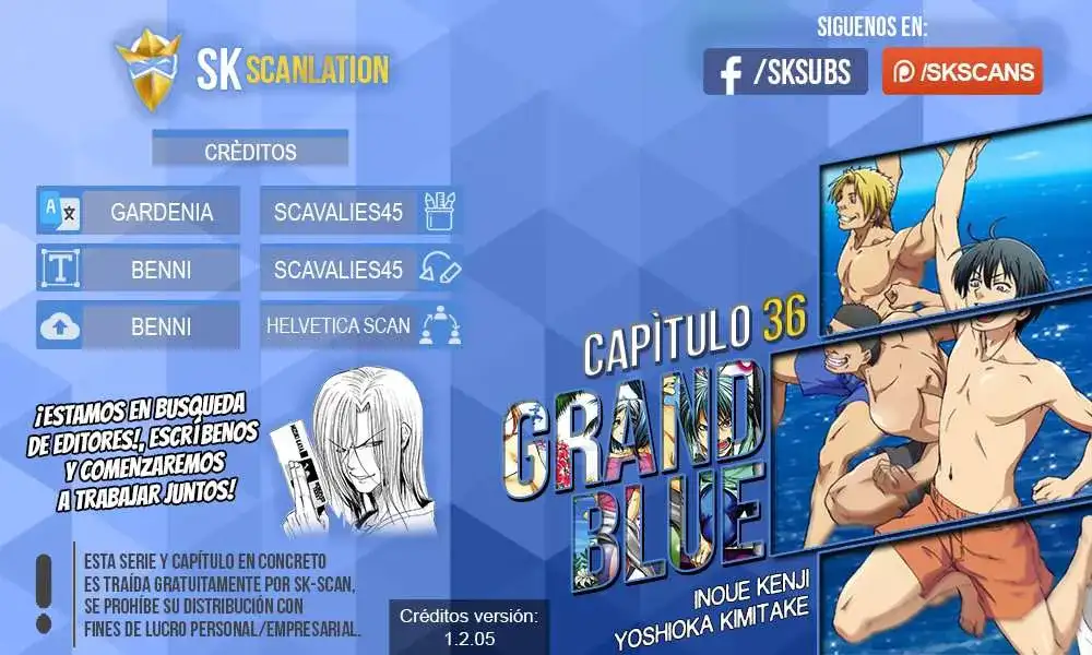 Página 1 — Grand Blue Capítulo 36