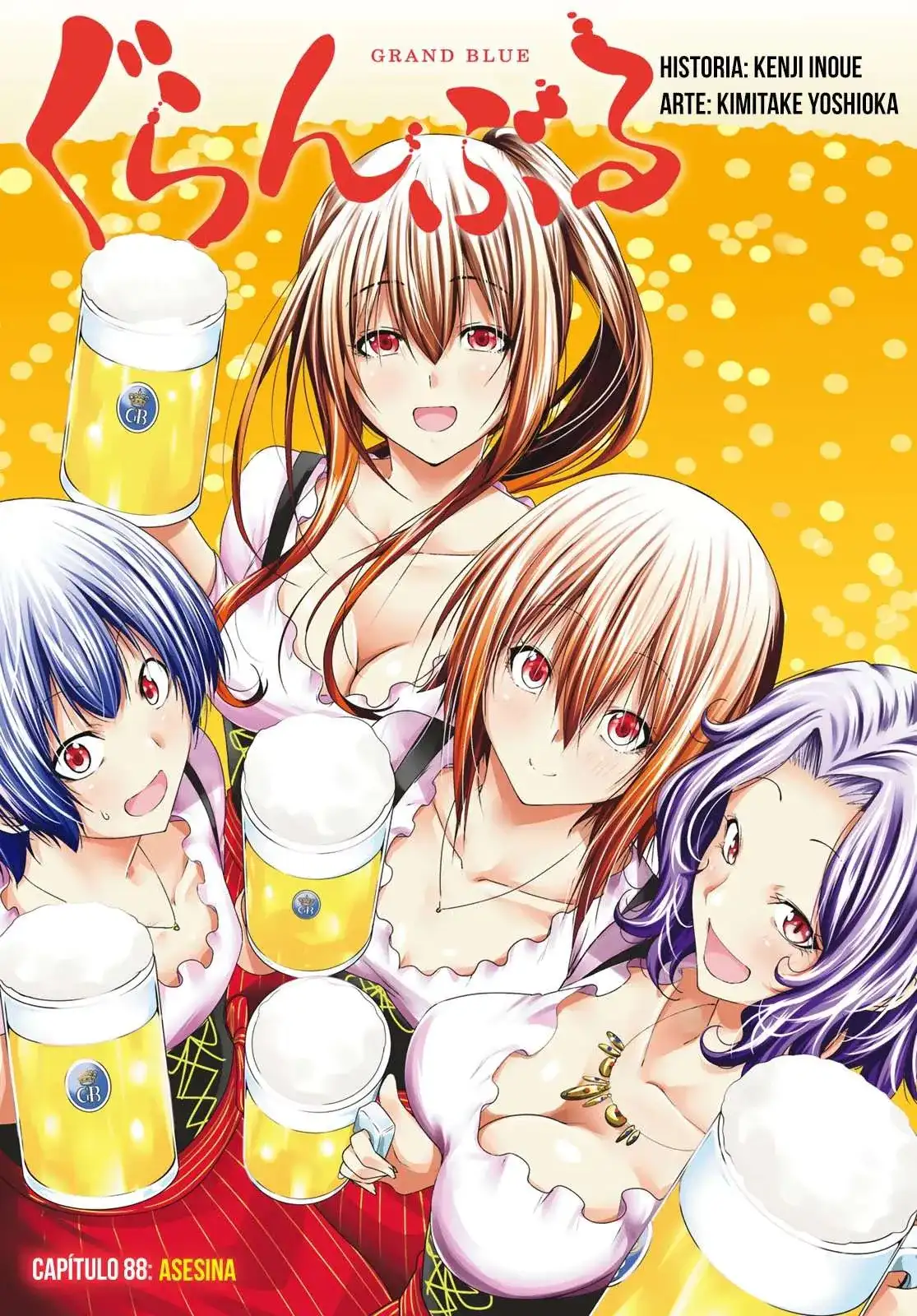 Página 4 — Grand Blue Capítulo 88