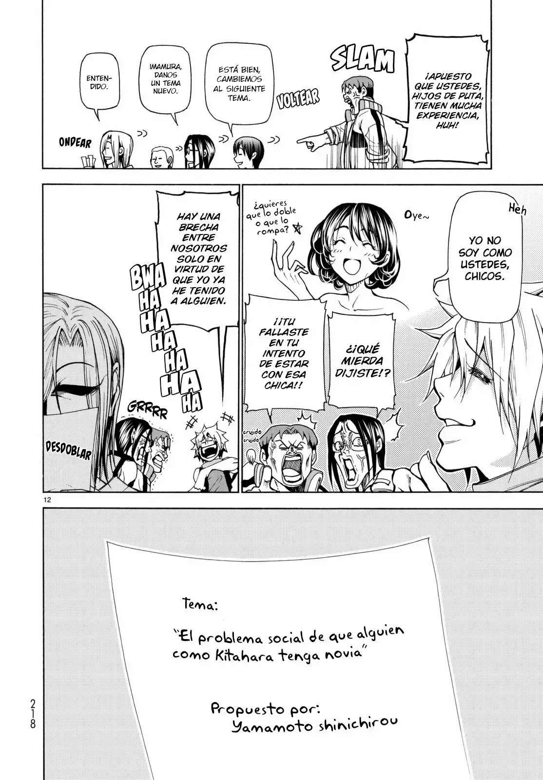 Página 13 — Grand Blue Capítulo 36.5