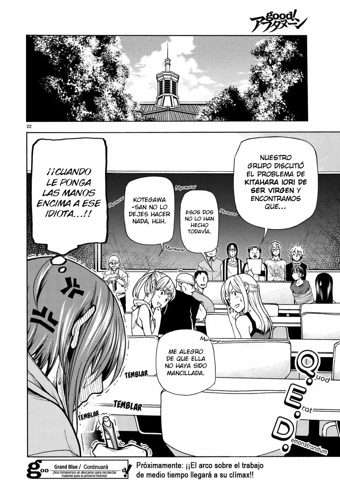 Página 22 — Grand Blue Capítulo 36.5