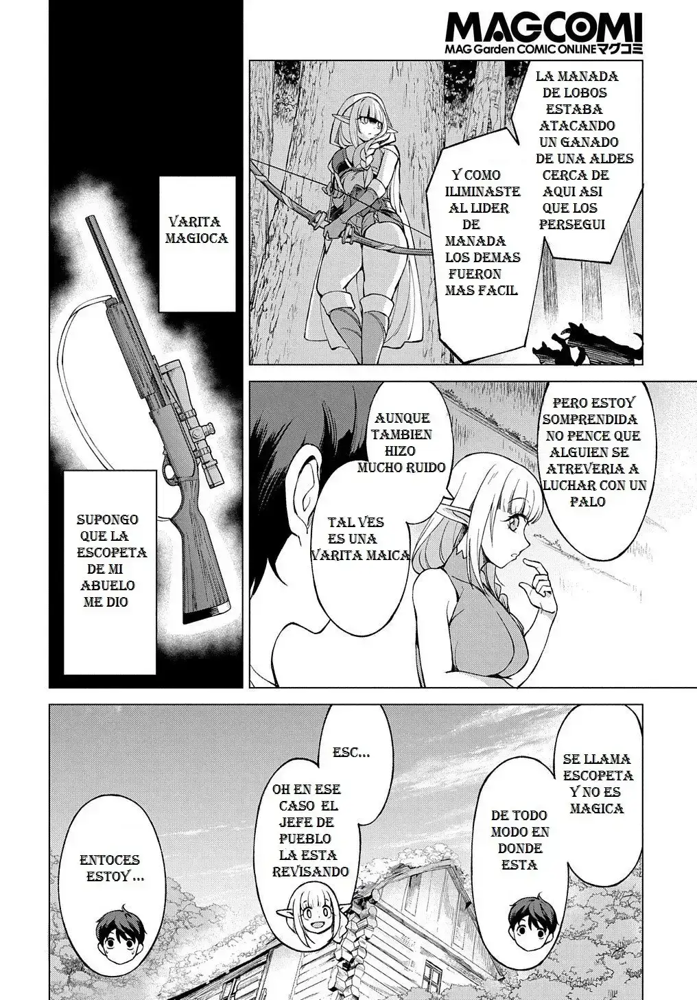 Página 34 — Hokkaido no Geneki Hunter ga Isekai ni Hourikoma Rete Mita Capítulo 1