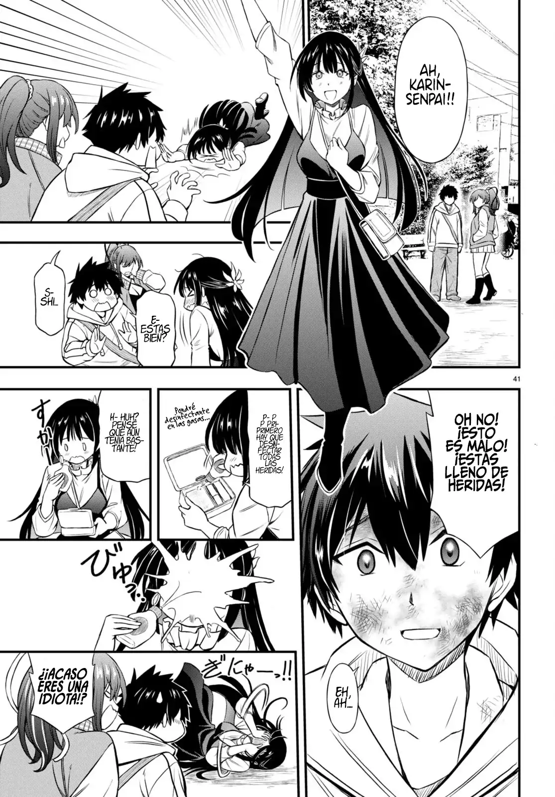 Página 45 — Capítulo 1 de Houkago wa Kenka Saikyou no Gal ni Tsurekomareru Seikatsu: Kanojo-tachi ni Sukarete, Boku mo Saikyou ni!?