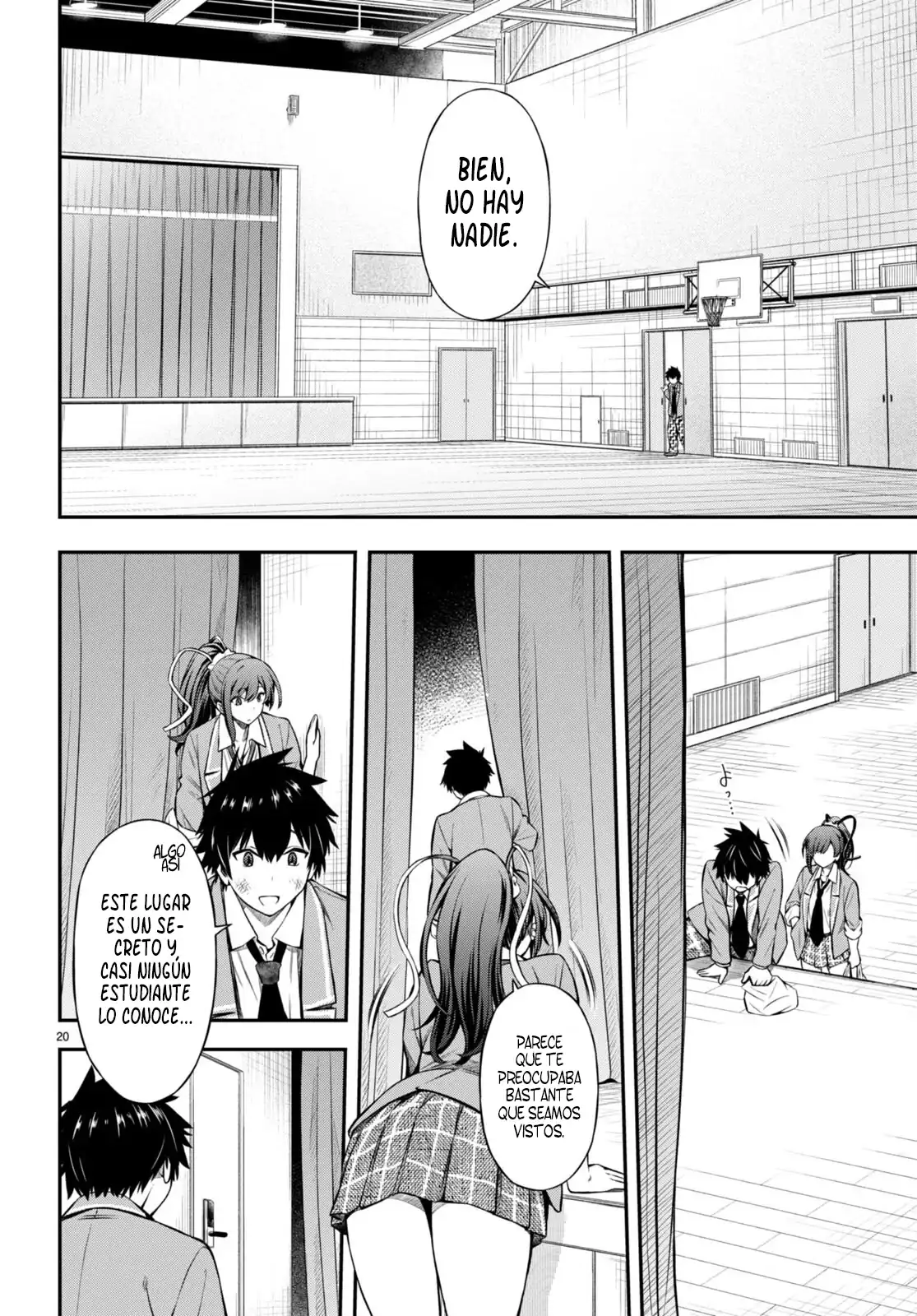 Página 20 — Capítulo 2 de Houkago wa Kenka Saikyou no Gal ni Tsurekomareru Seikatsu: Kanojo-tachi ni Sukarete, Boku mo Saikyou ni!?