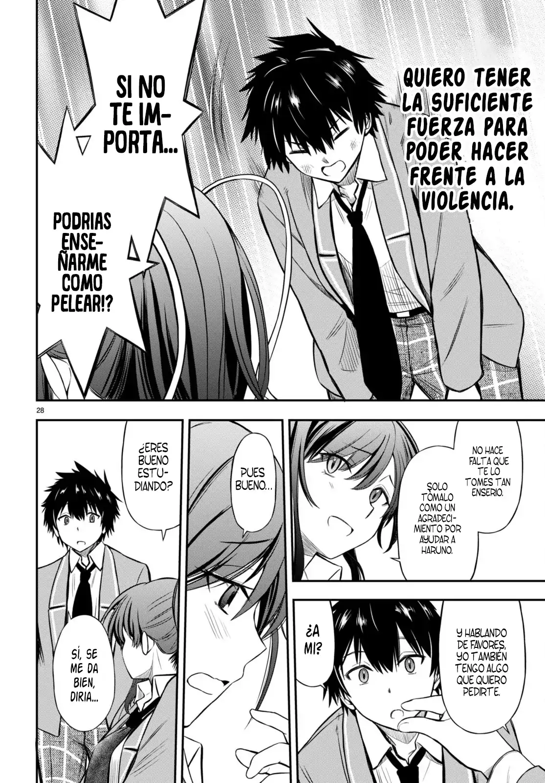 Página 27 — Capítulo 2 de Houkago wa Kenka Saikyou no Gal ni Tsurekomareru Seikatsu: Kanojo-tachi ni Sukarete, Boku mo Saikyou ni!?