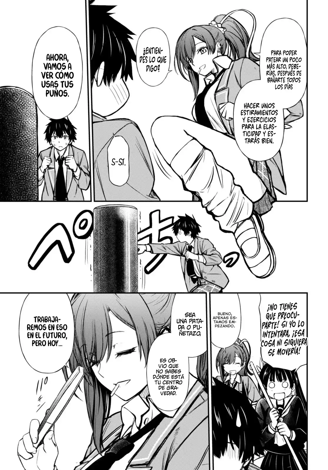 Página 9 — Capítulo 3 de Houkago wa Kenka Saikyou no Gal ni Tsurekomareru Seikatsu: Kanojo-tachi ni Sukarete, Boku mo Saikyou ni!?