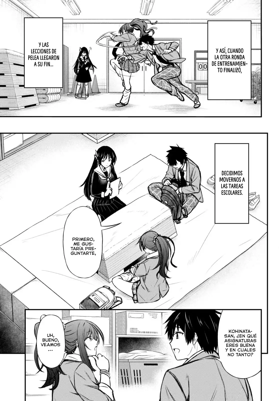 Página 19 — Capítulo 3 de Houkago wa Kenka Saikyou no Gal ni Tsurekomareru Seikatsu: Kanojo-tachi ni Sukarete, Boku mo Saikyou ni!?