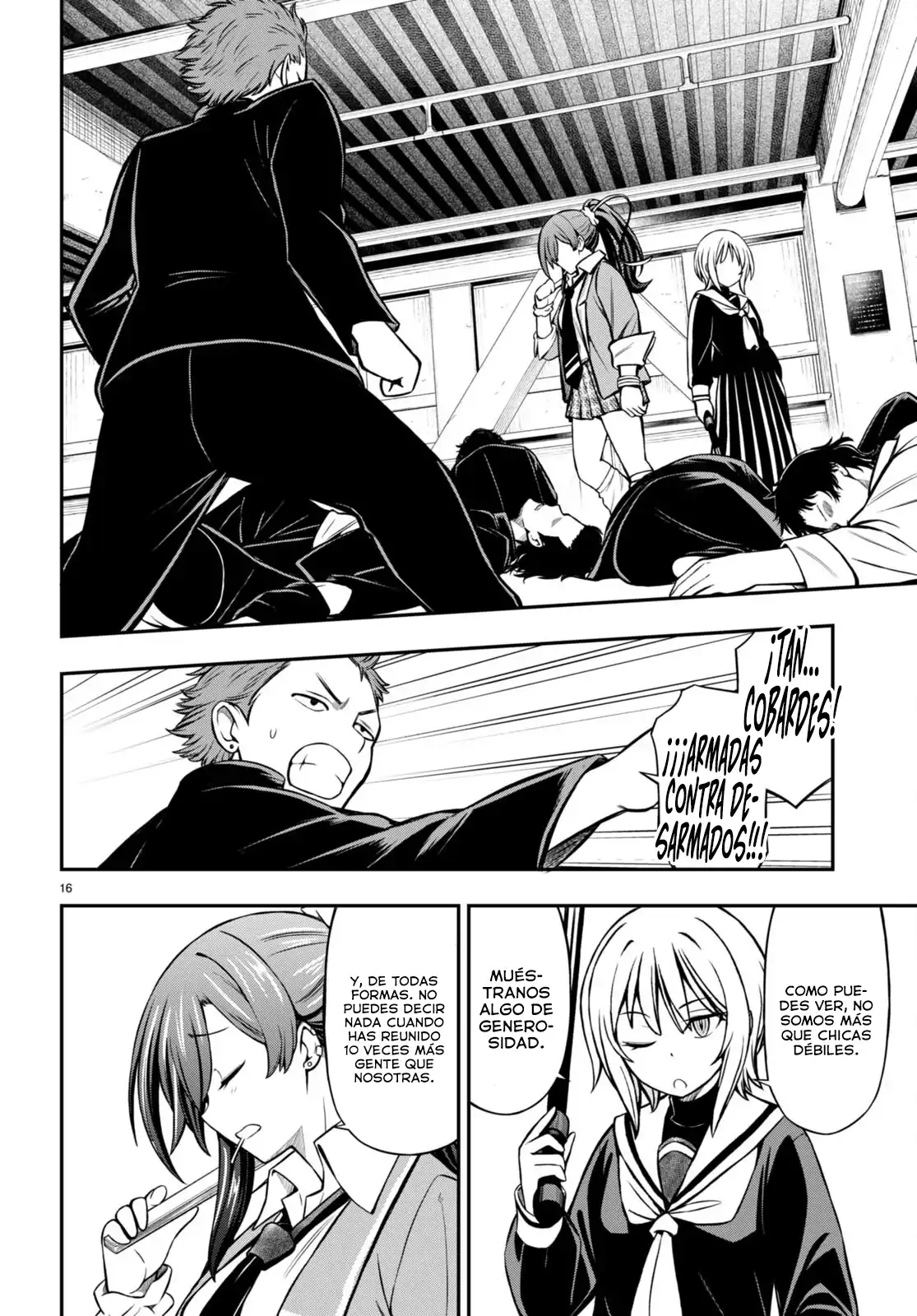 Página 17 — Capítulo 5 de Houkago wa Kenka Saikyou no Gal ni Tsurekomareru Seikatsu: Kanojo-tachi ni Sukarete, Boku mo Saikyou ni!?