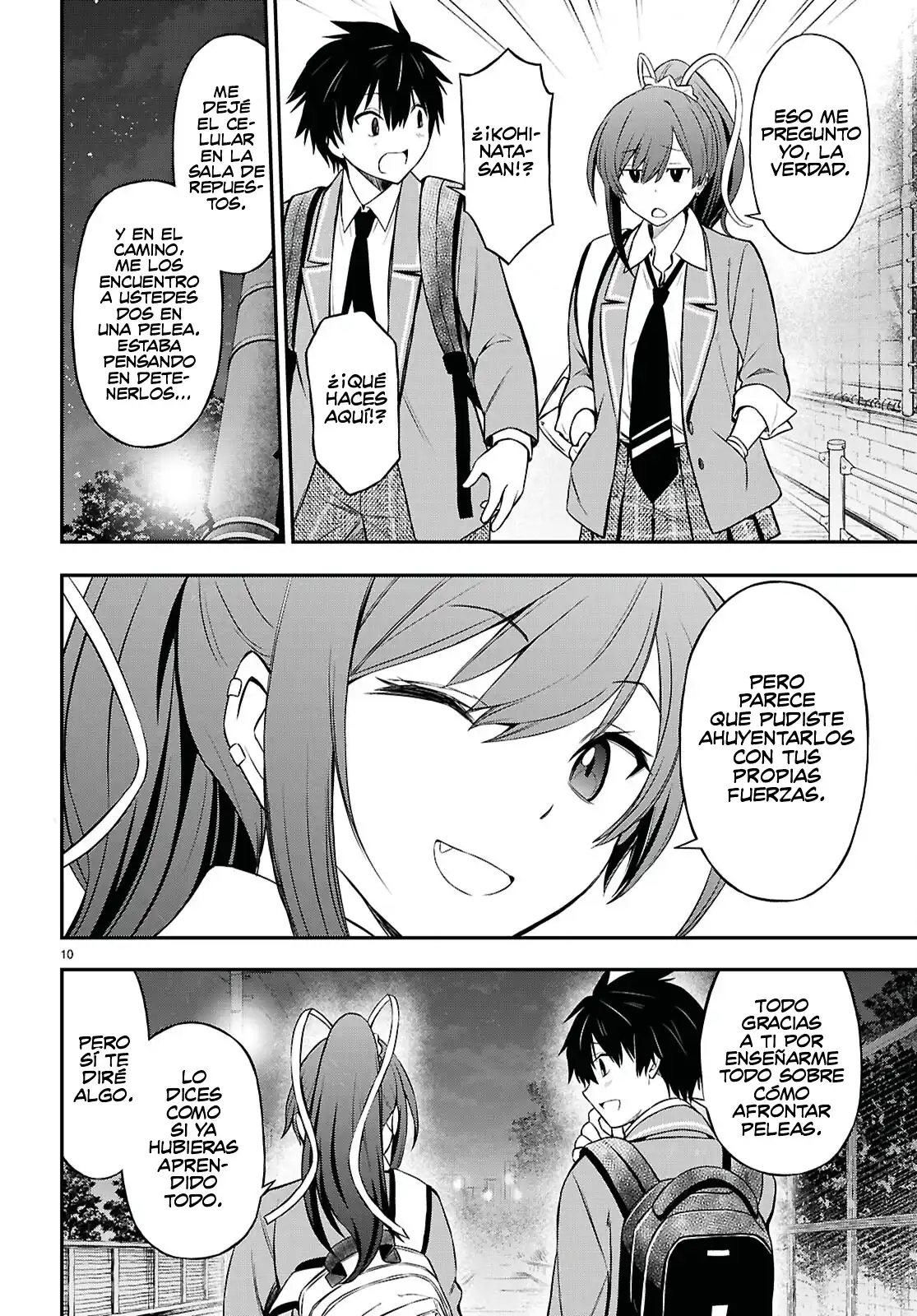 Página 12 — Capítulo 7 de Houkago wa Kenka Saikyou no Gal ni Tsurekomareru Seikatsu: Kanojo-tachi ni Sukarete, Boku mo Saikyou ni!?