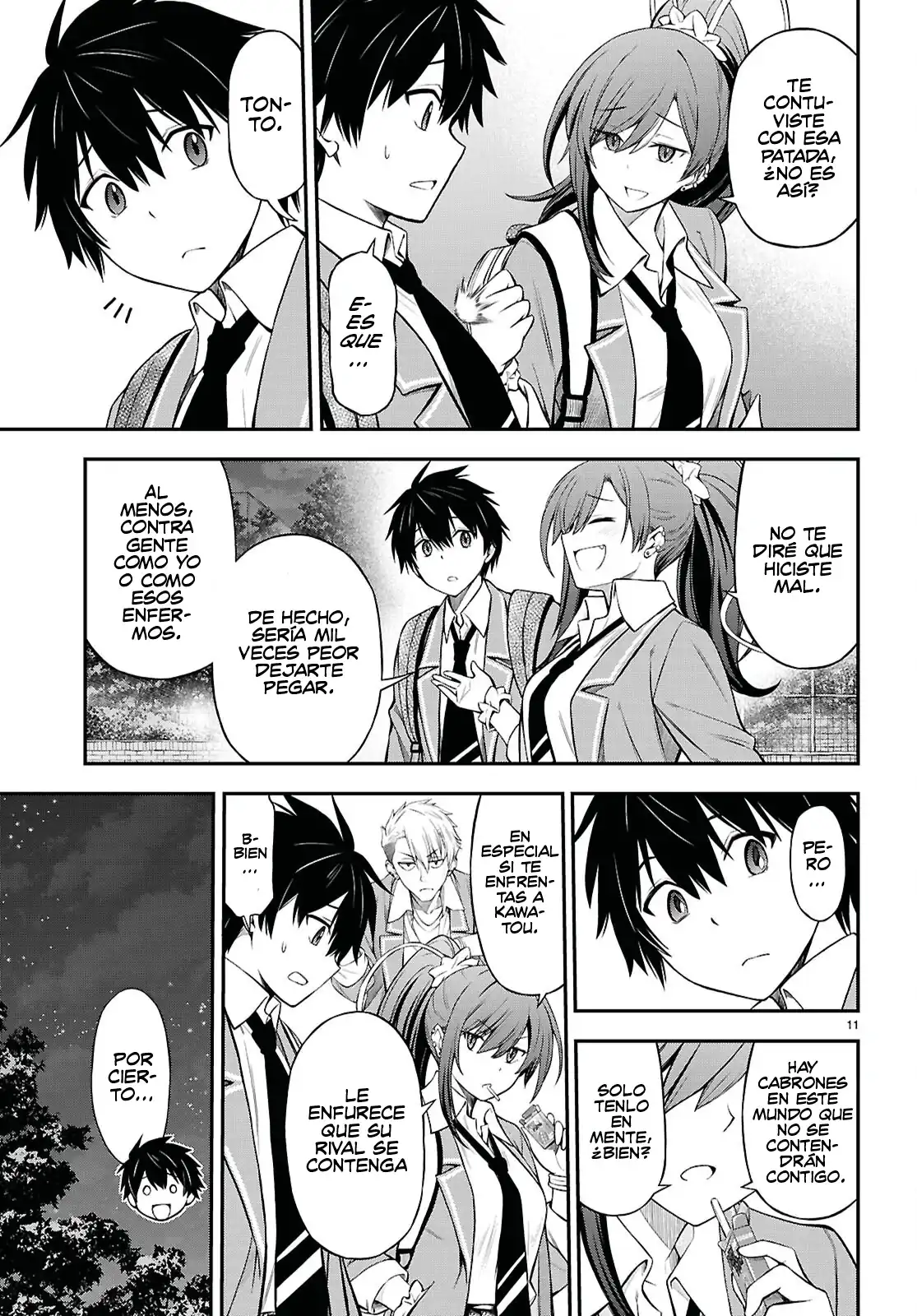 Página 13 — Capítulo 7 de Houkago wa Kenka Saikyou no Gal ni Tsurekomareru Seikatsu: Kanojo-tachi ni Sukarete, Boku mo Saikyou ni!?