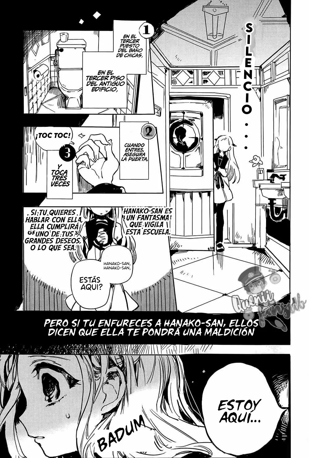 Página 6 — Jibaku Shounen Hanako-kun Capítulo 0.1