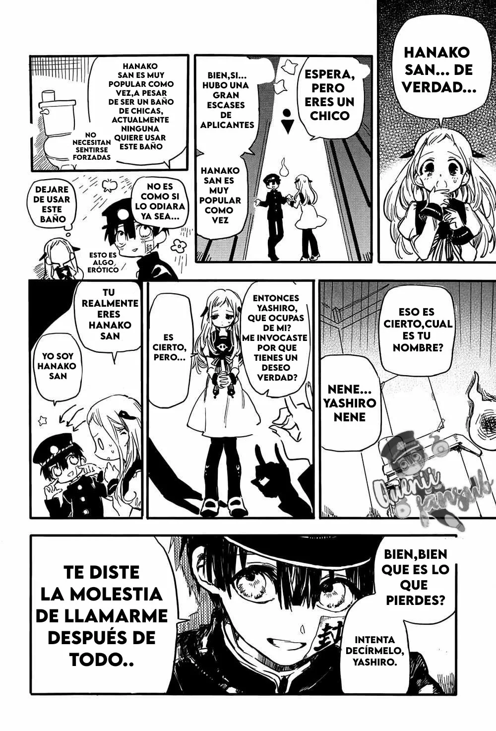 Página 9 — Jibaku Shounen Hanako-kun Capítulo 0.1