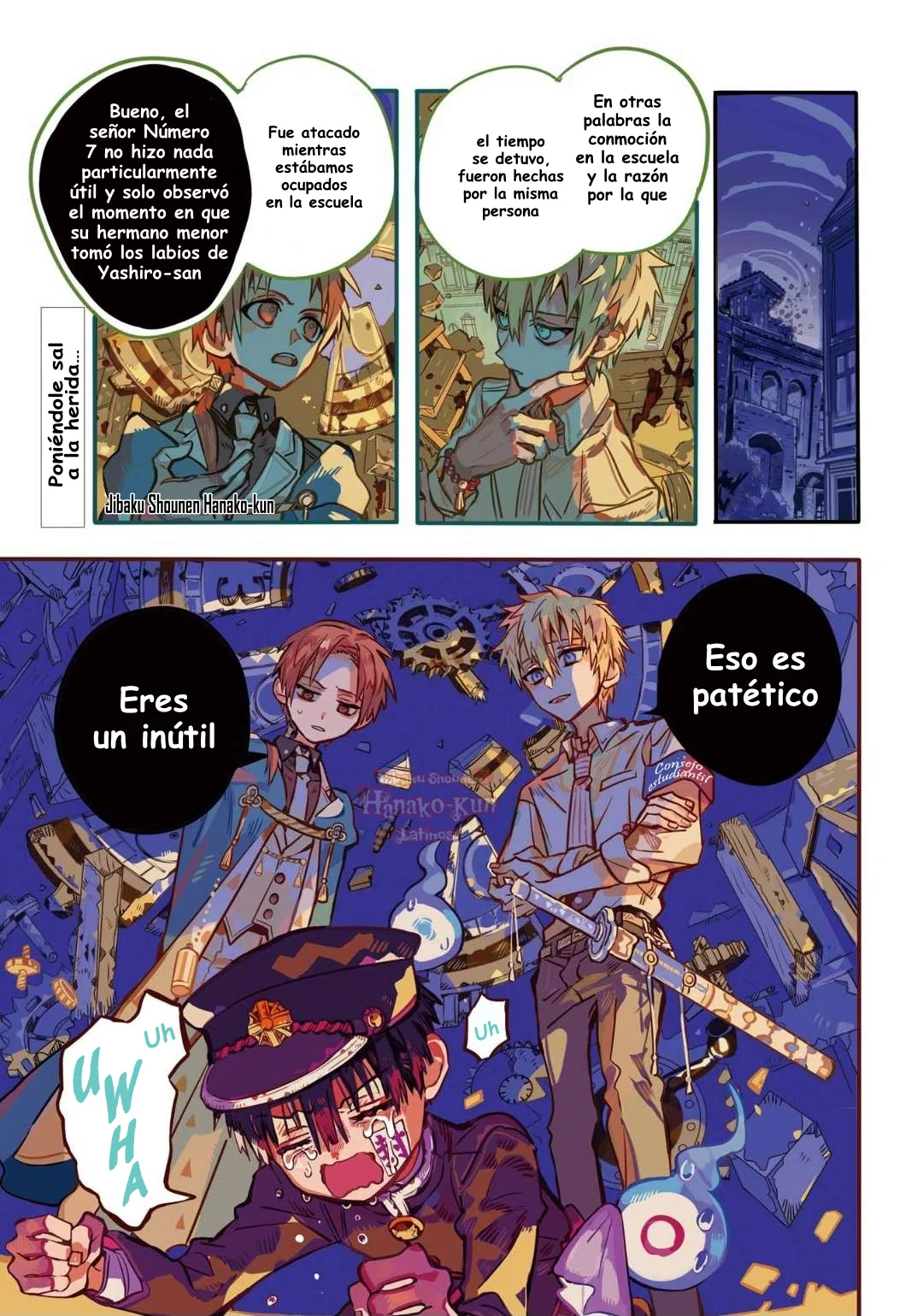Página 5 — Jibaku Shounen Hanako-kun Capítulo 106