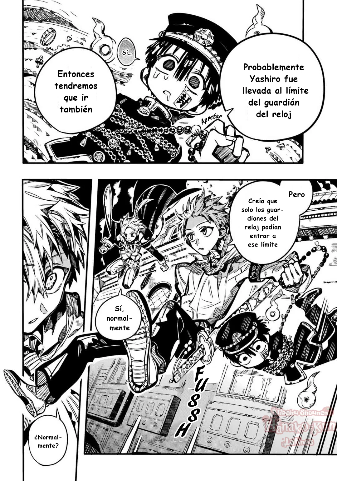 Página 8 — Jibaku Shounen Hanako-kun Capítulo 106