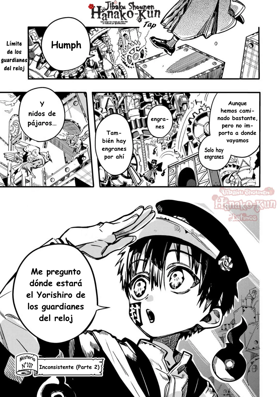Página 5 — Jibaku Shounen Hanako-kun Capítulo 107
