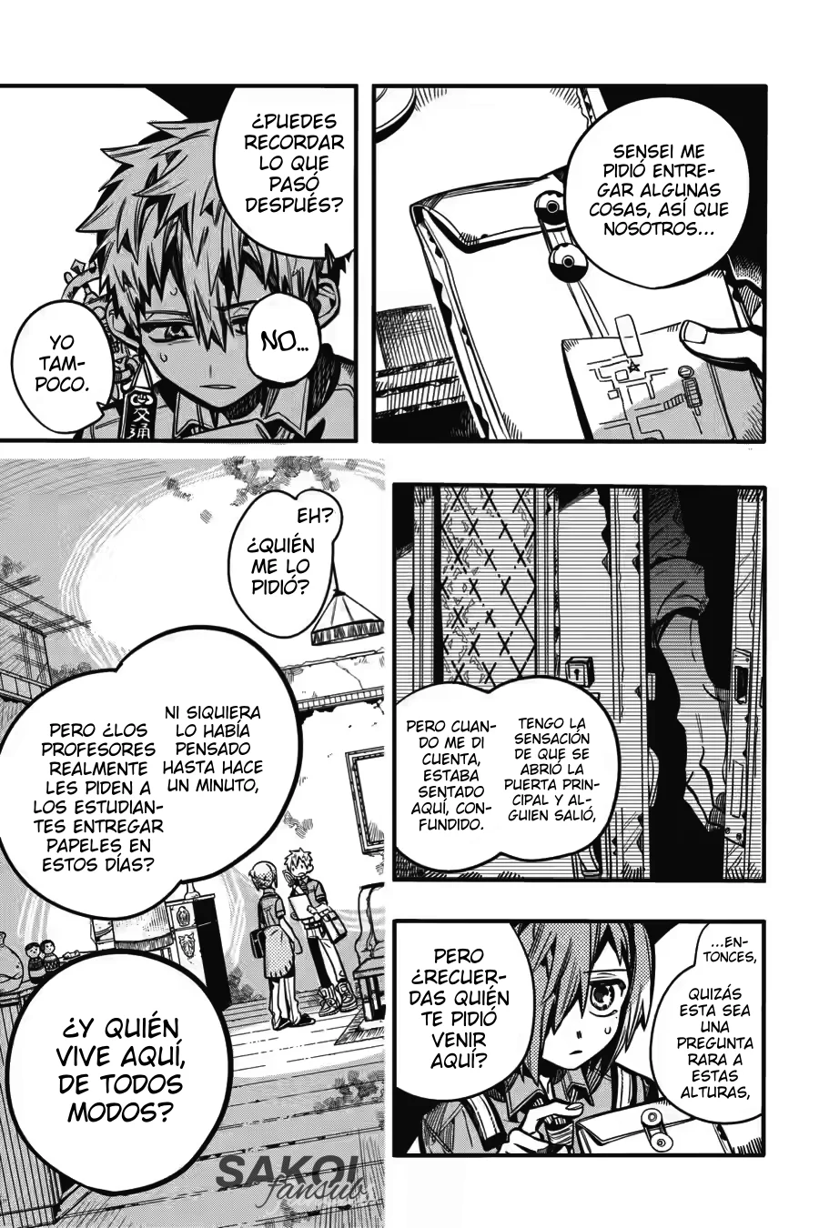 Página 9 — Jibaku Shounen Hanako-kun Capítulo 118