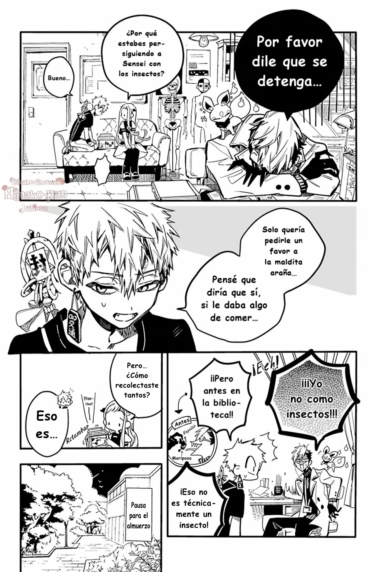 Página 14 — Jibaku Shounen Hanako-kun Capítulo 28