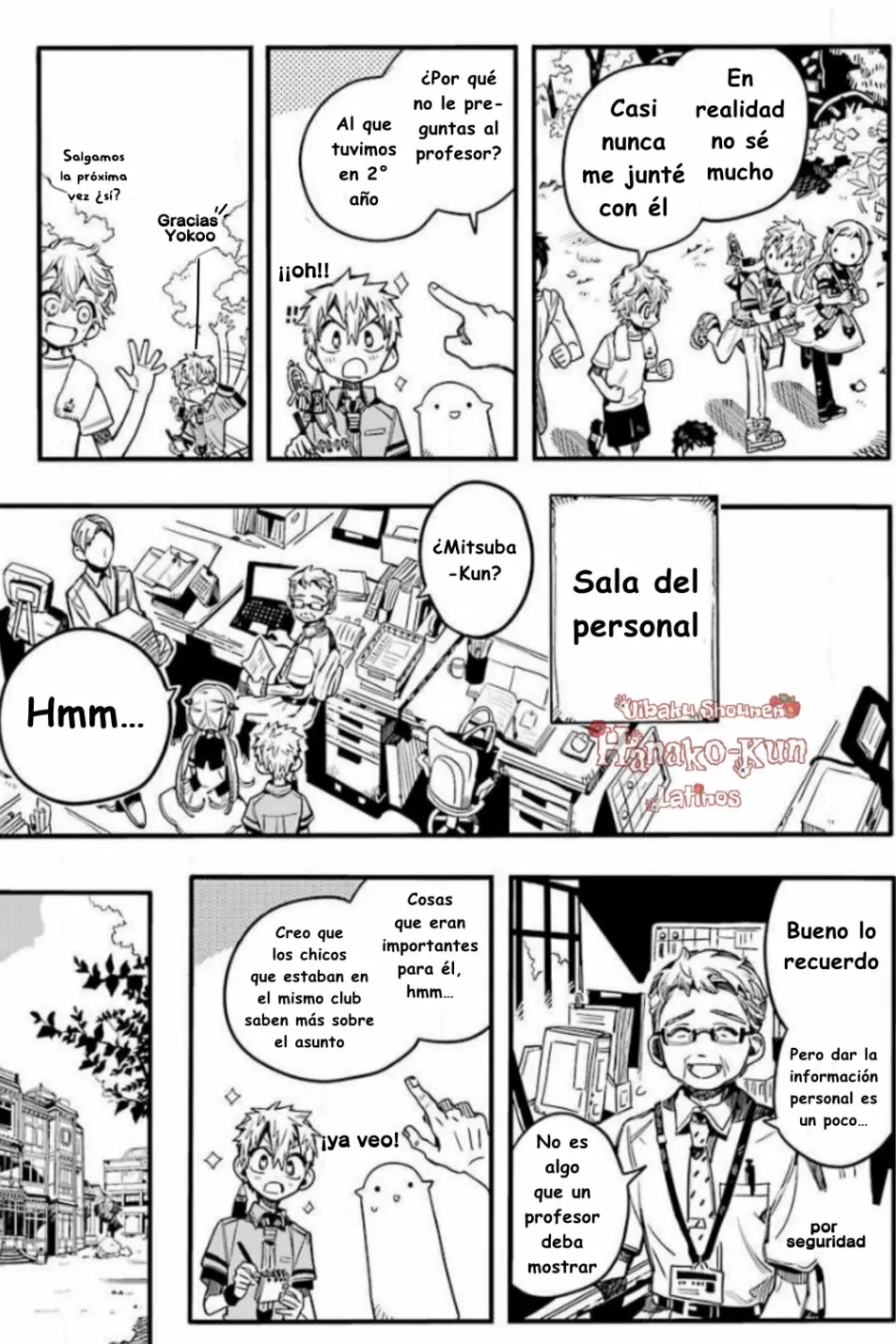 Página 19 — Jibaku Shounen Hanako-kun Capítulo 74