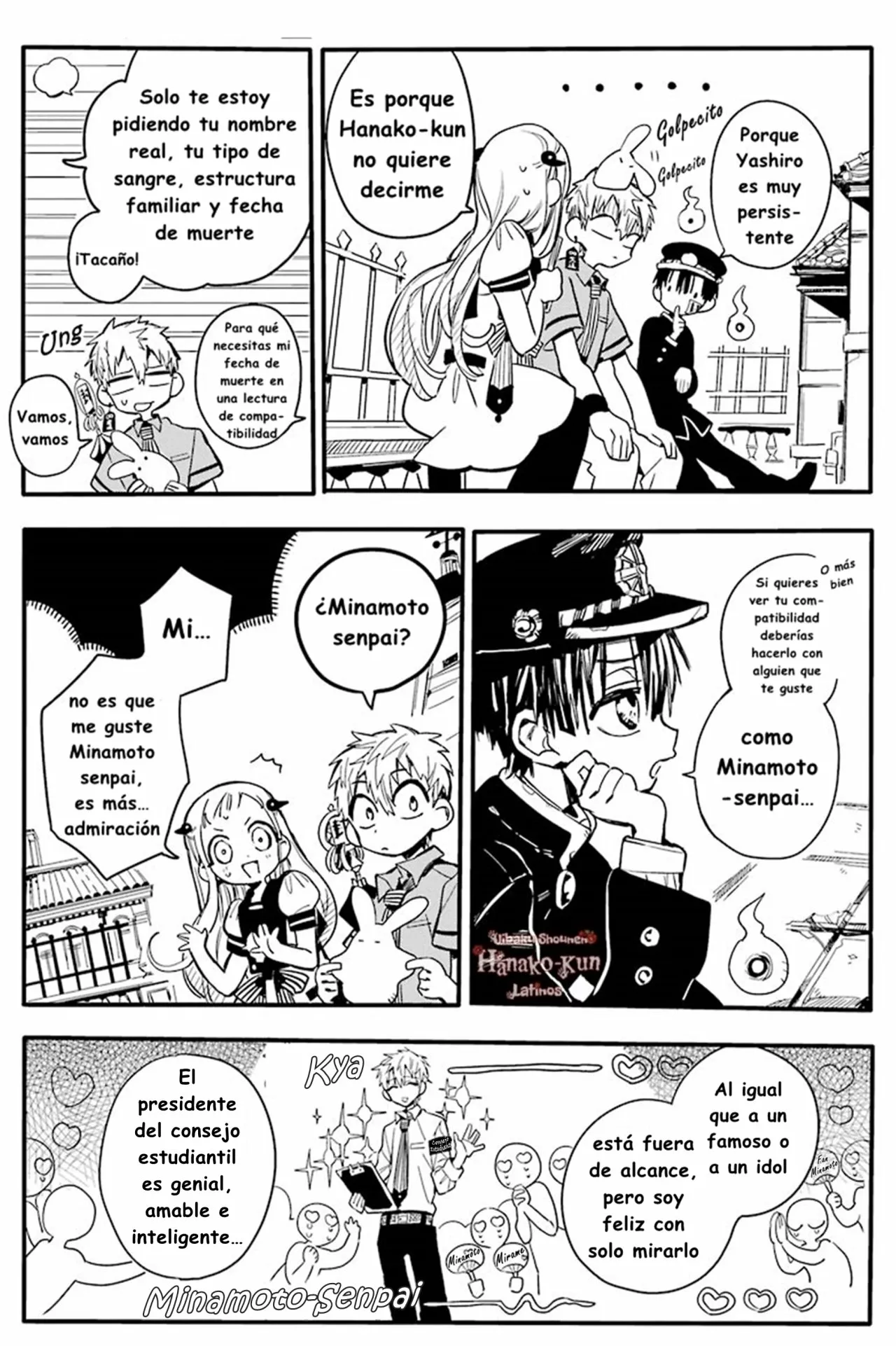 Página 8 — Jibaku Shounen Hanako-kun Capítulo 9