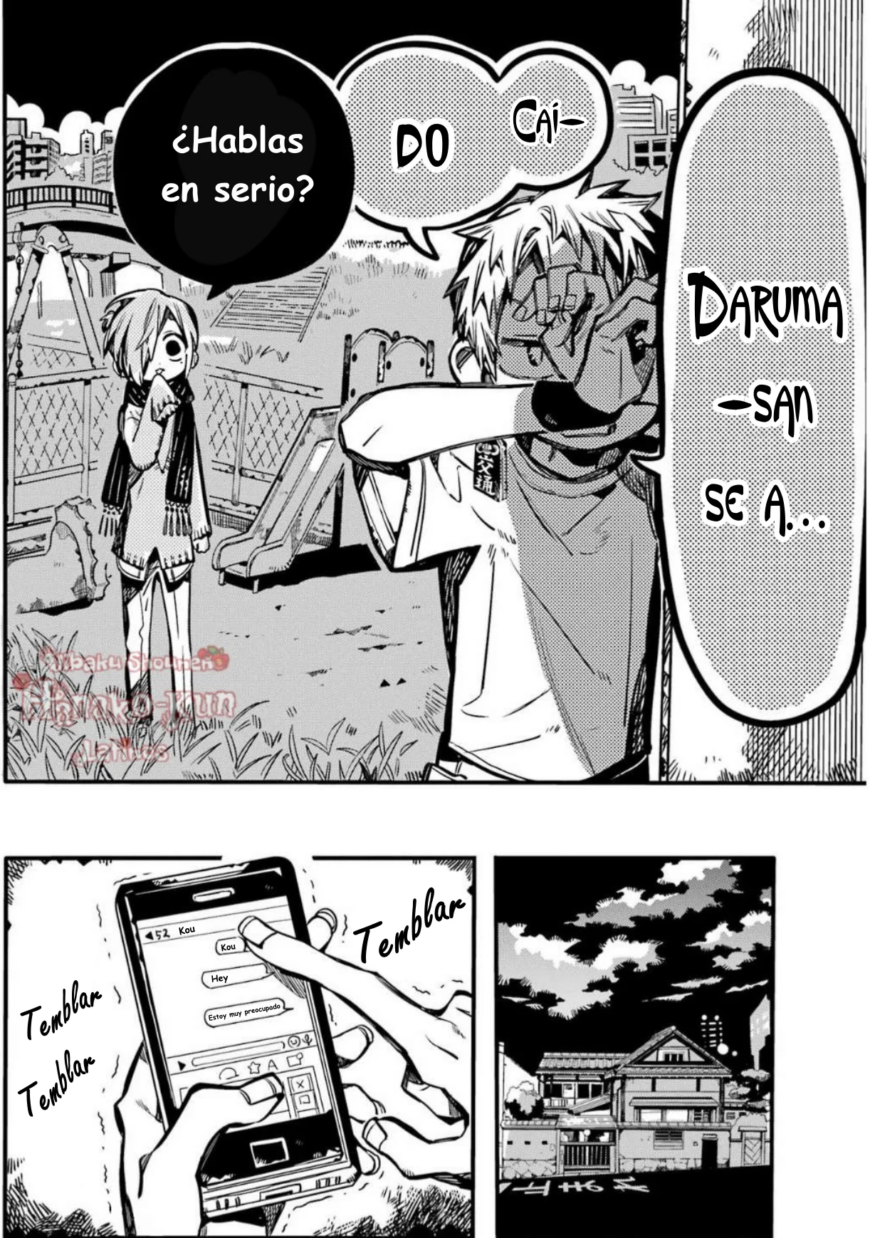 Página 13 — Jibaku Shounen Hanako-kun Capítulo 98