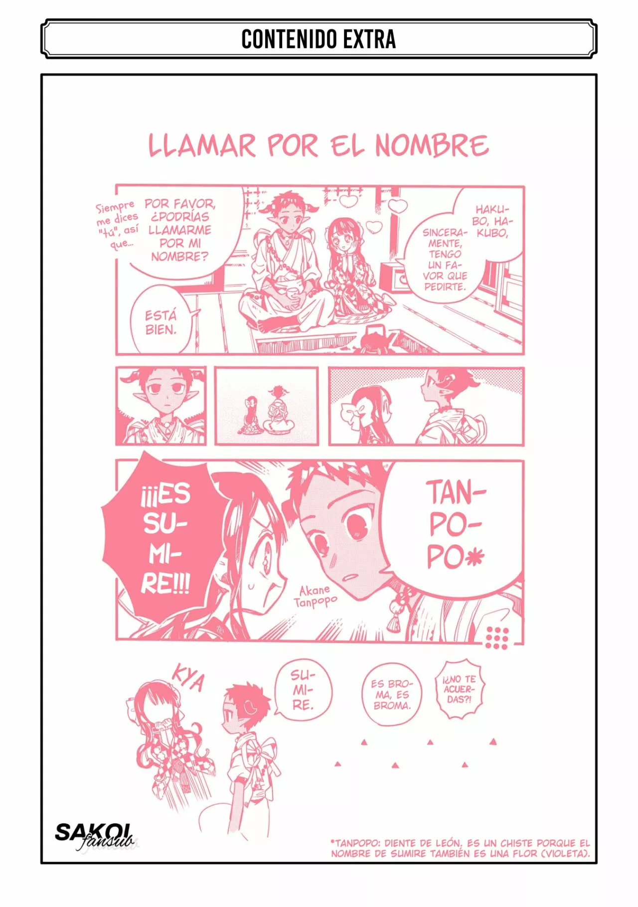Página 9 — Jibaku Shounen Hanako-kun Capítulo 99.5
