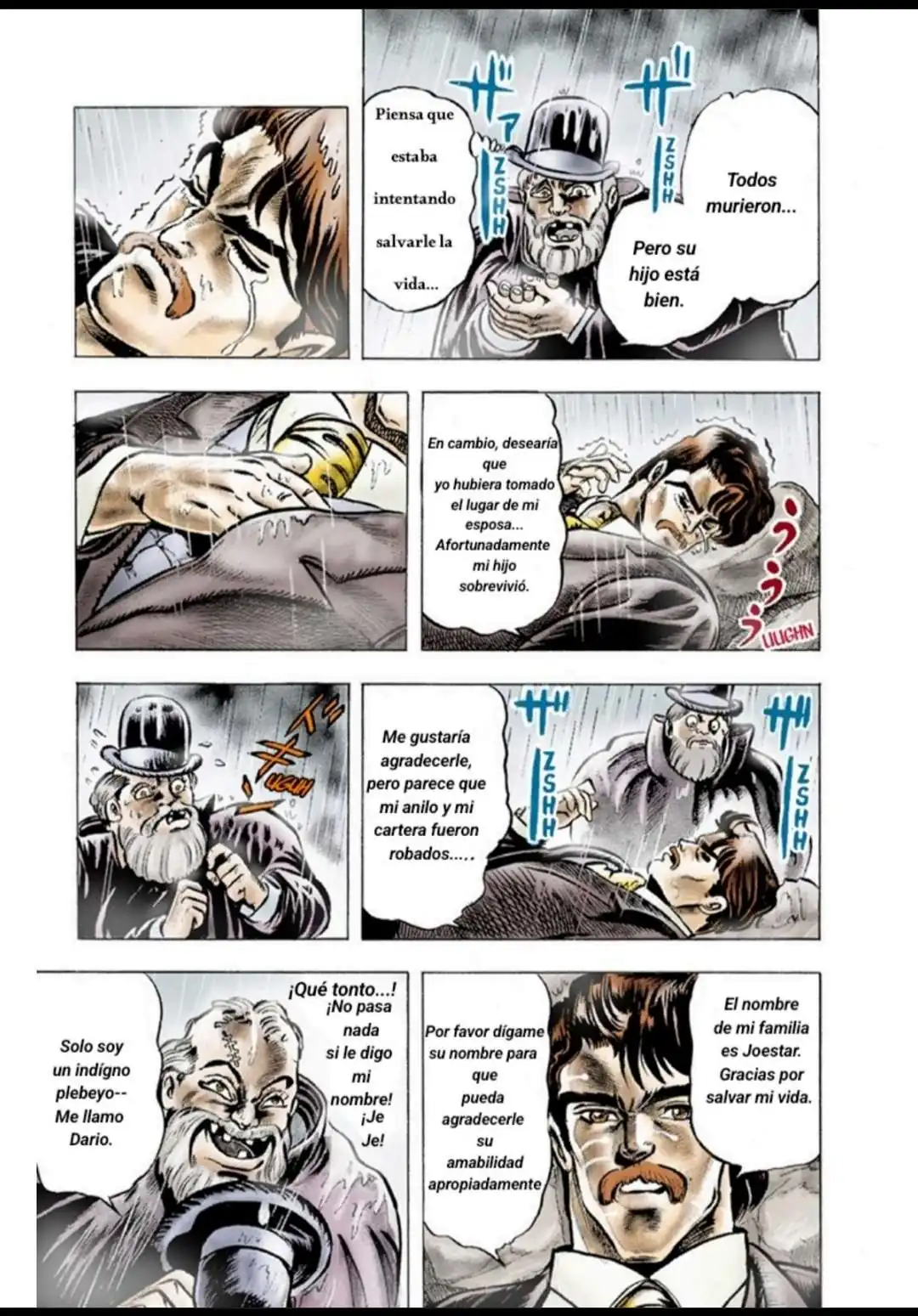 Página 8 — JoJo's Bizarre Adventure Capítulo 2