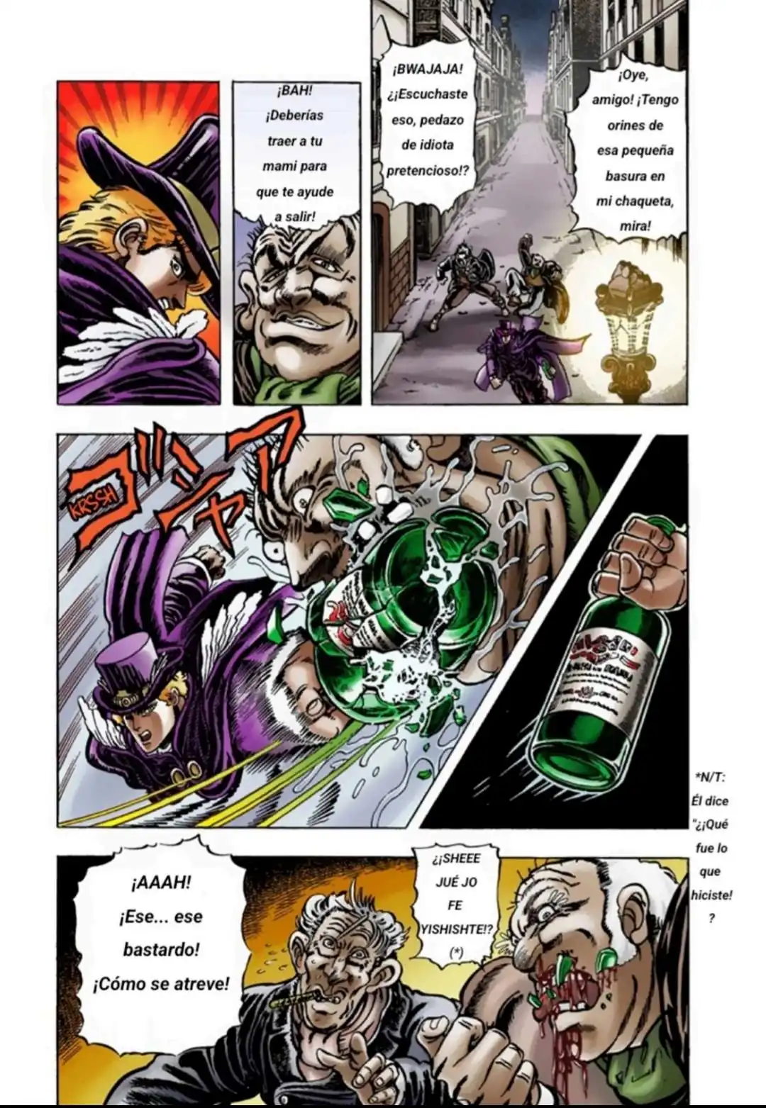 Página 18 — JoJo's Bizarre Adventure Capítulo 10
