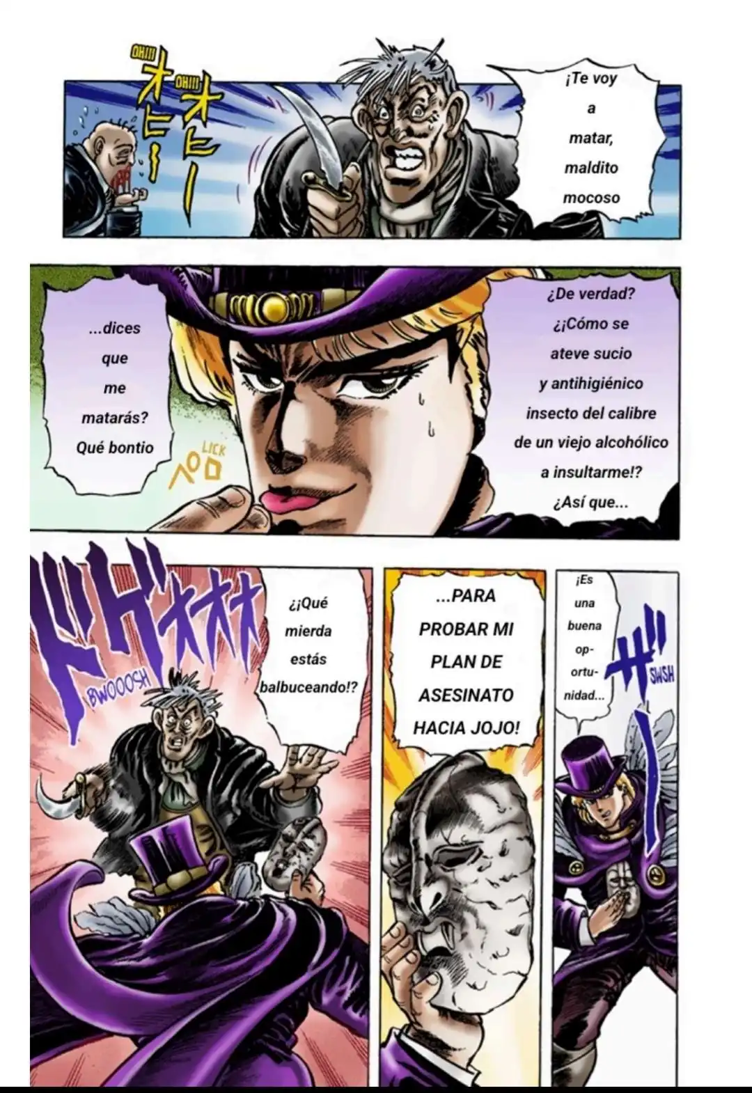Página 19 — JoJo's Bizarre Adventure Capítulo 10