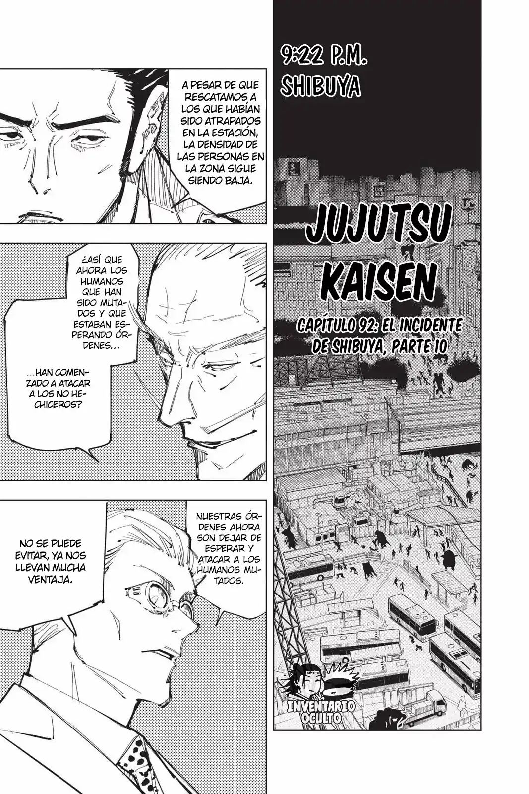 Página 1 — Jujutsu Kaisen Capítulo 92