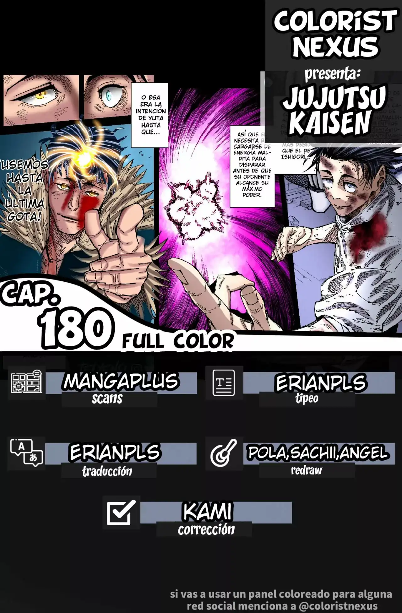 Página 1 — Jujutsu Kaisen Capítulo 180.5