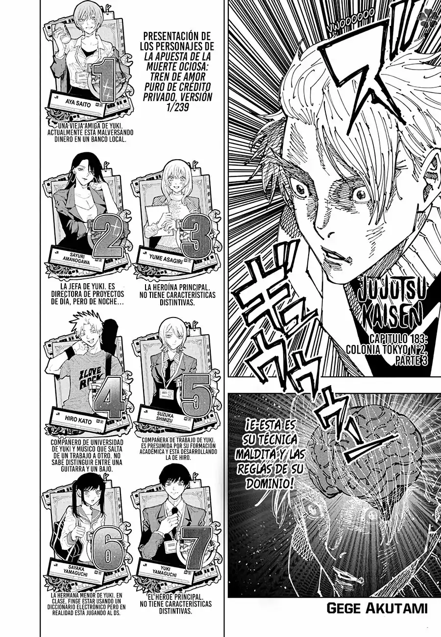 Página 2 — Jujutsu Kaisen Capítulo 183