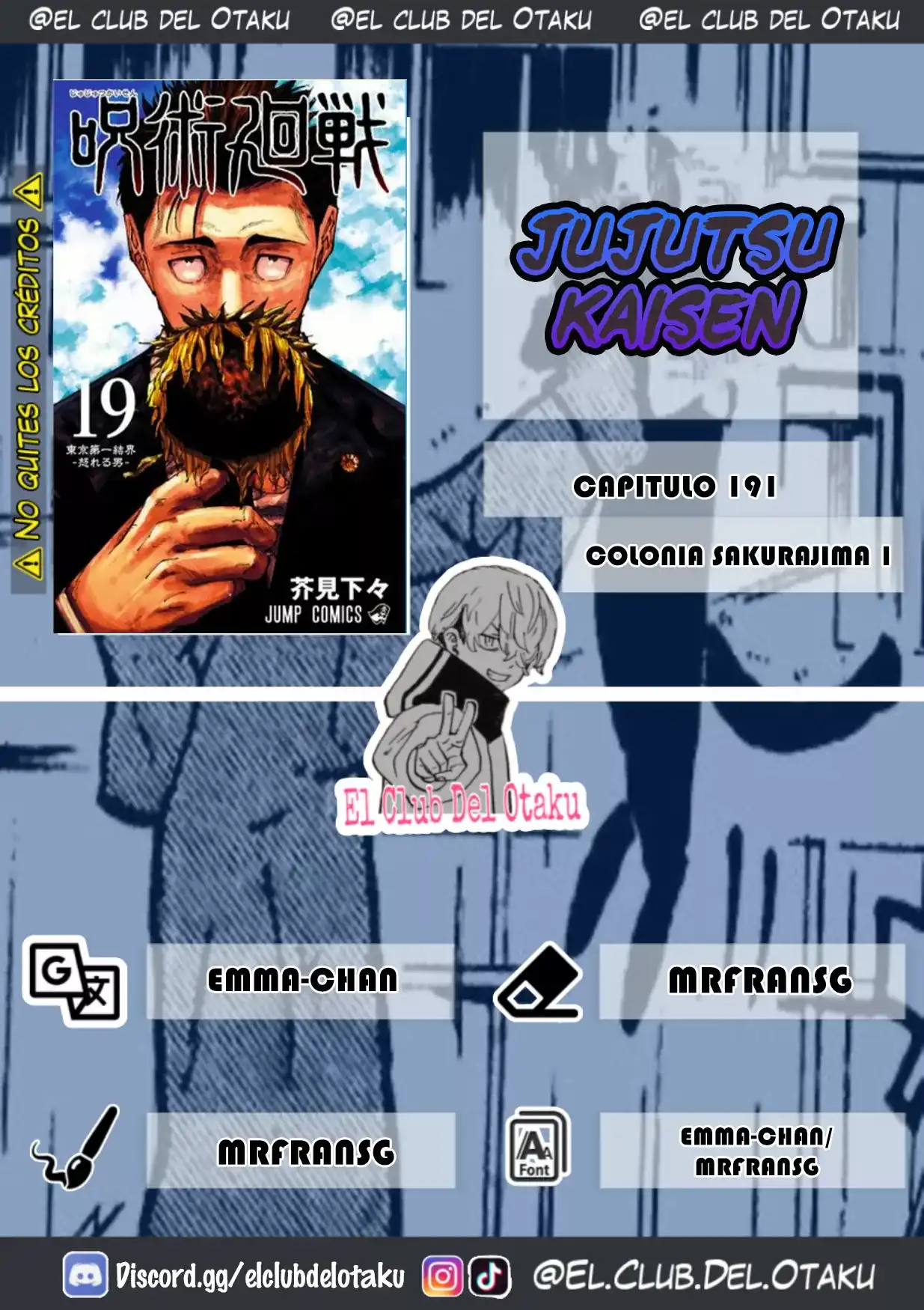 Página 1 — Jujutsu Kaisen Capítulo 191