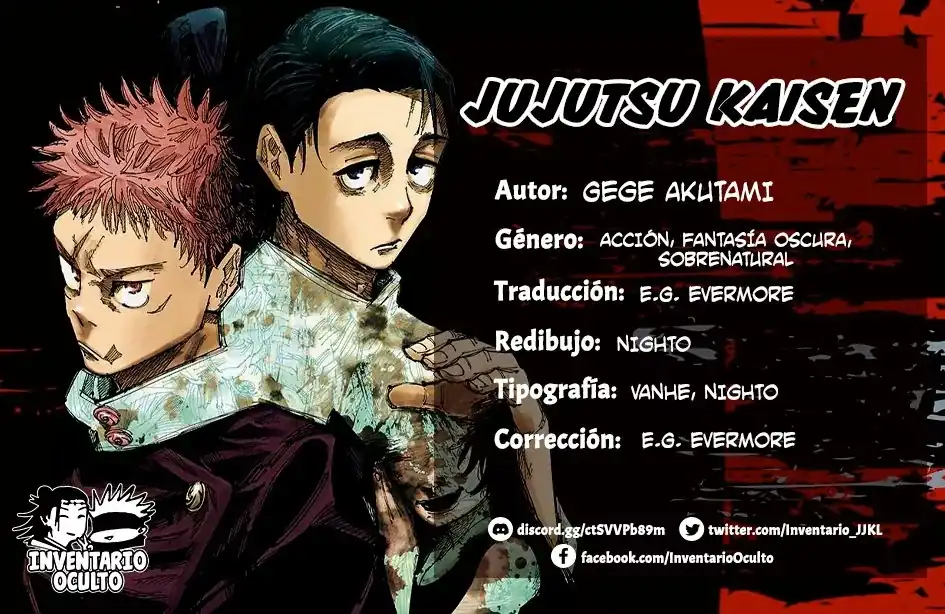Página 1 — Jujutsu Kaisen Capítulo 196