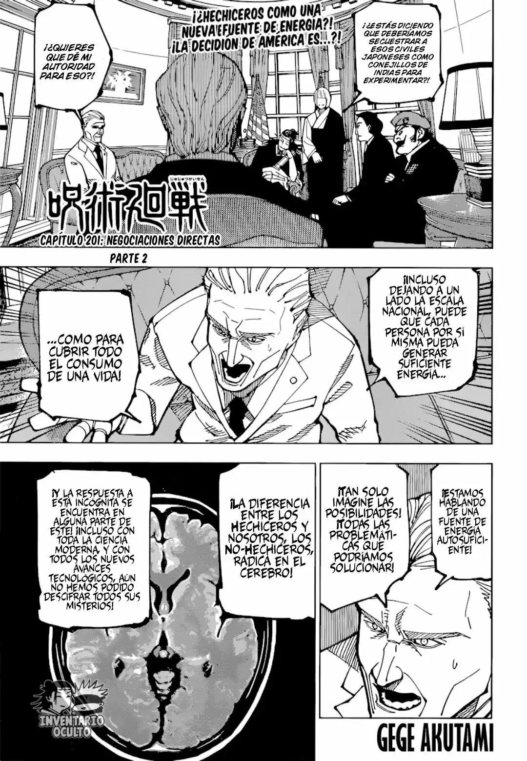 Página 2 — Jujutsu Kaisen Capítulo 201