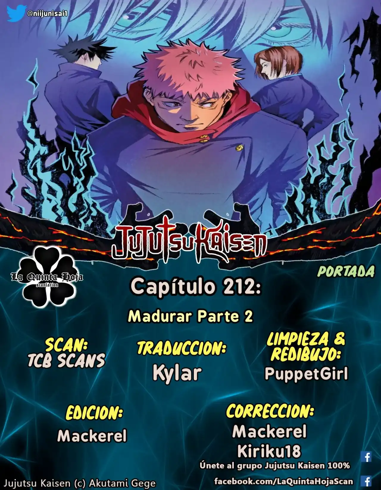 Página 1 — Jujutsu Kaisen Capítulo 212