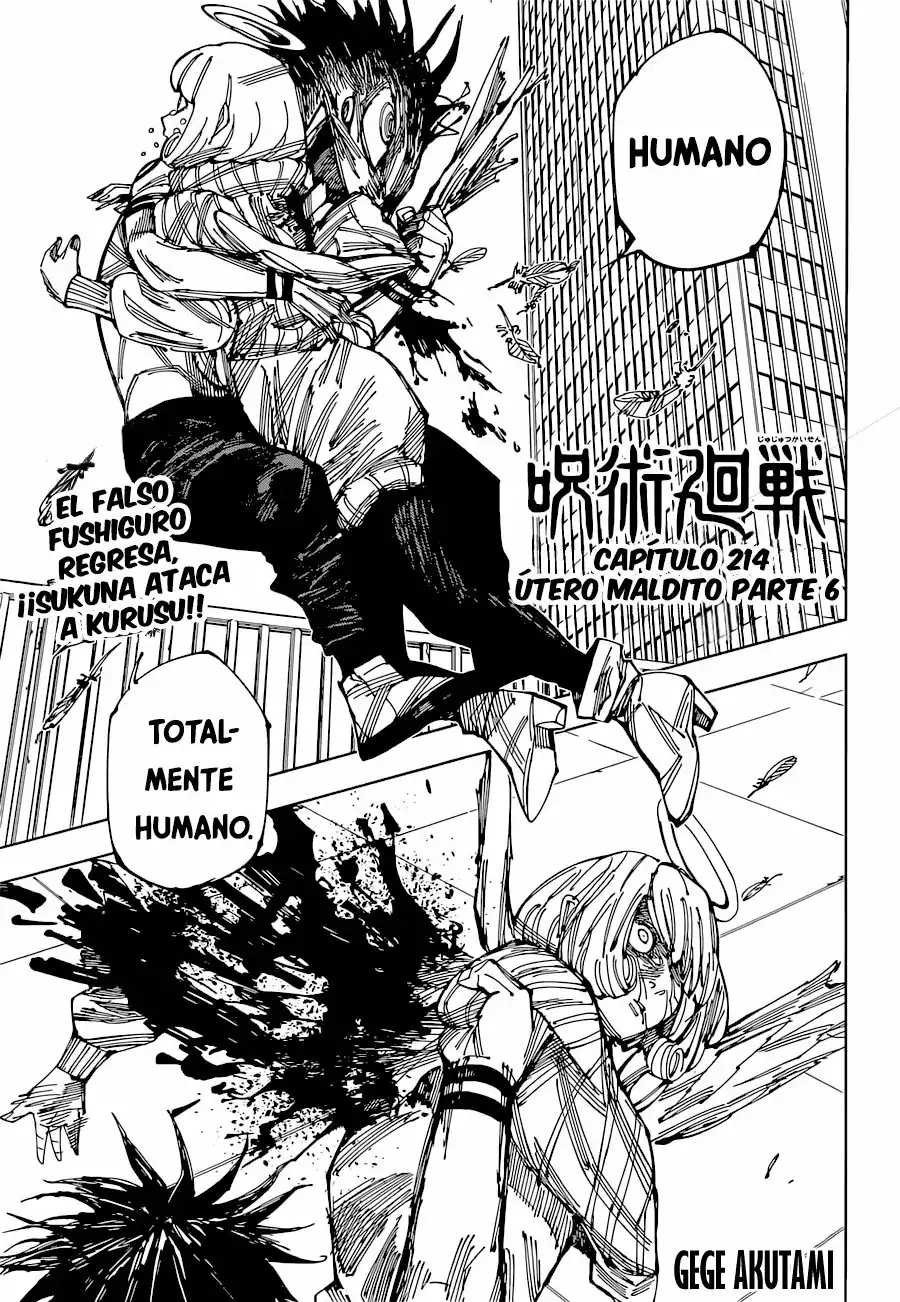Página 2 — Jujutsu Kaisen Capítulo 214