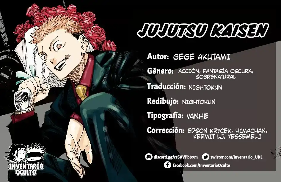 Página 1 — Jujutsu Kaisen Capítulo 218