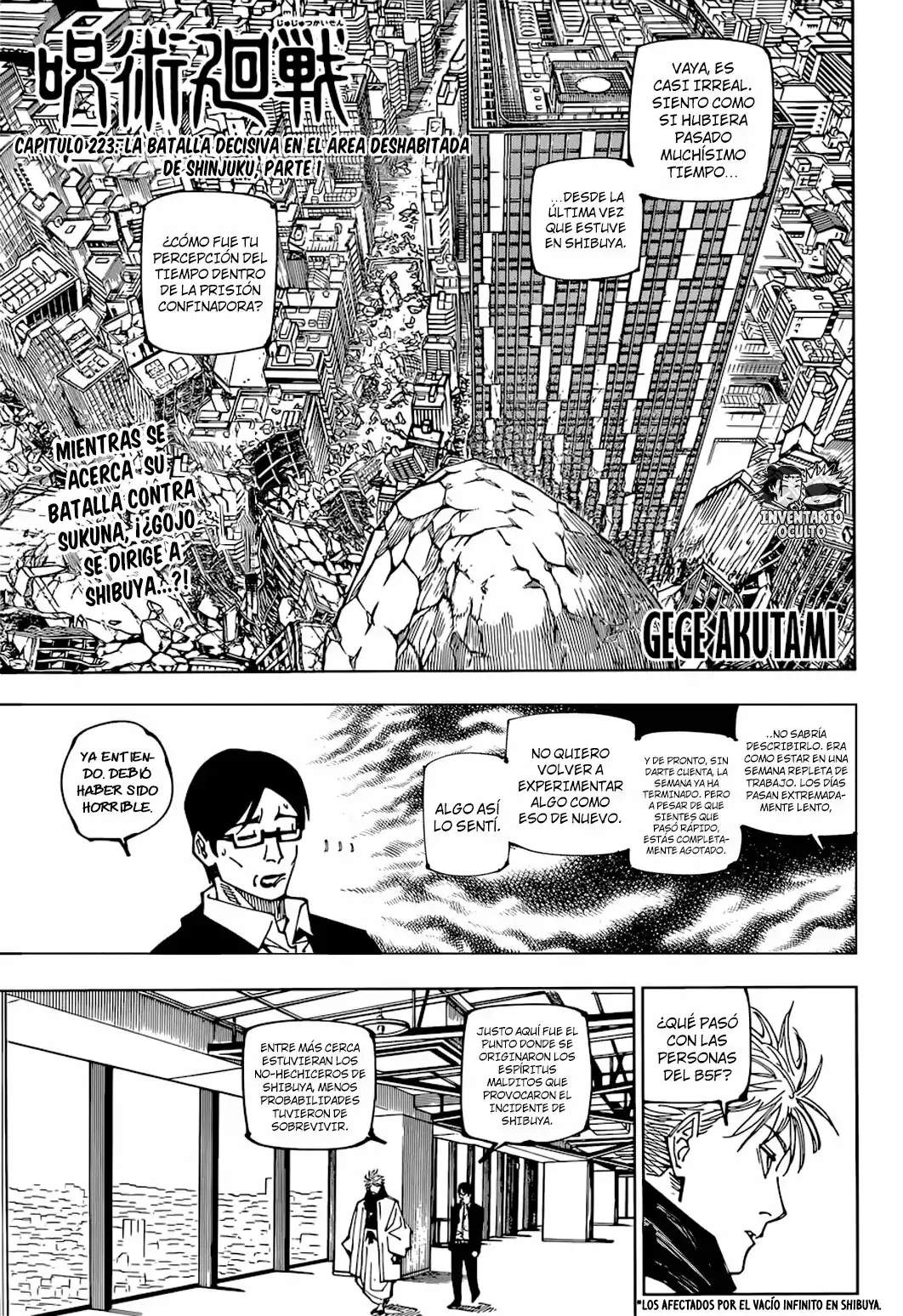 Página 2 — Jujutsu Kaisen Capítulo 223