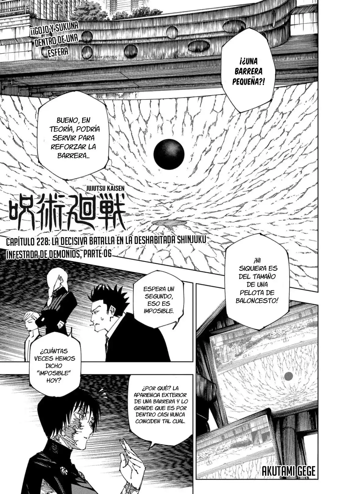 Página 3 — Jujutsu Kaisen Capítulo 228