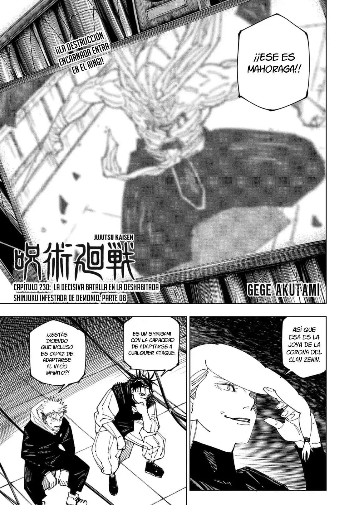 Página 3 — Jujutsu Kaisen Capítulo 230