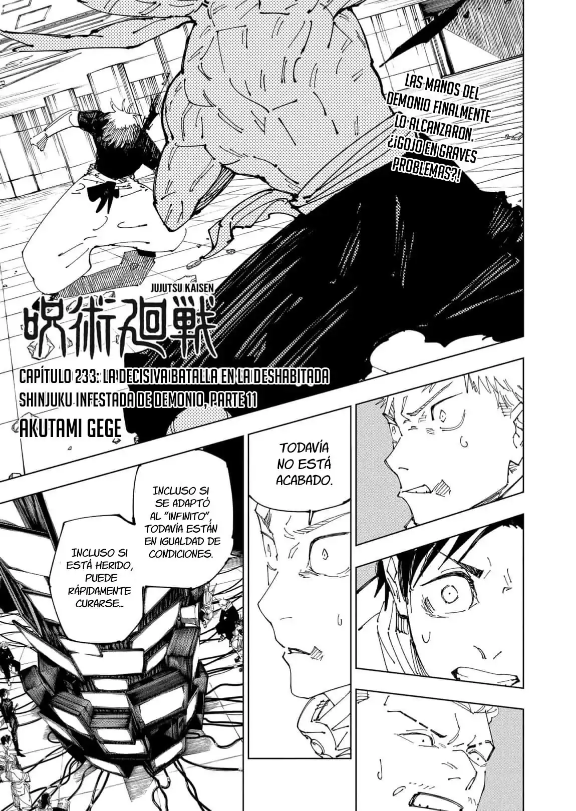 Página 3 — Jujutsu Kaisen Capítulo 233