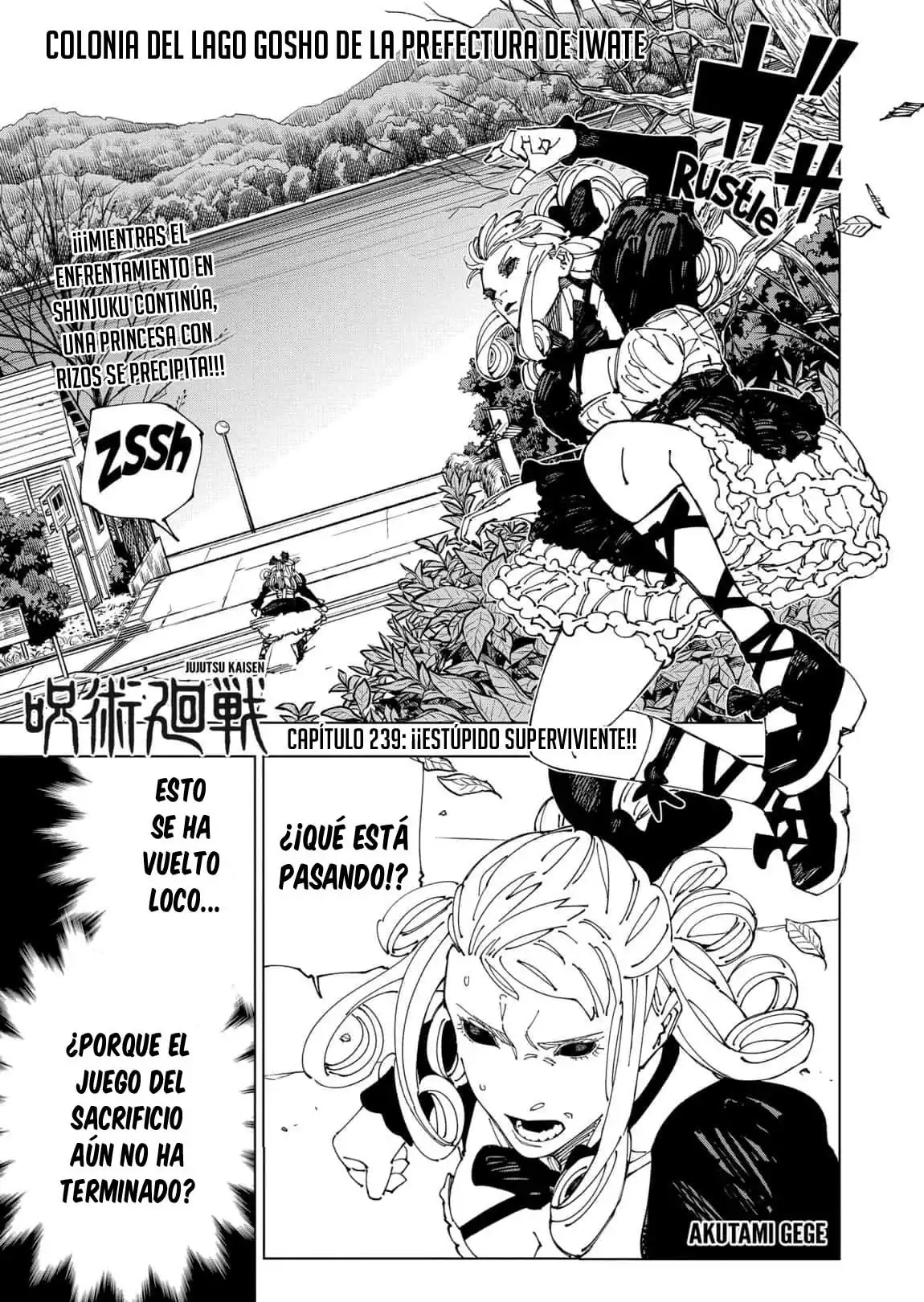Página 3 — Jujutsu Kaisen Capítulo 239