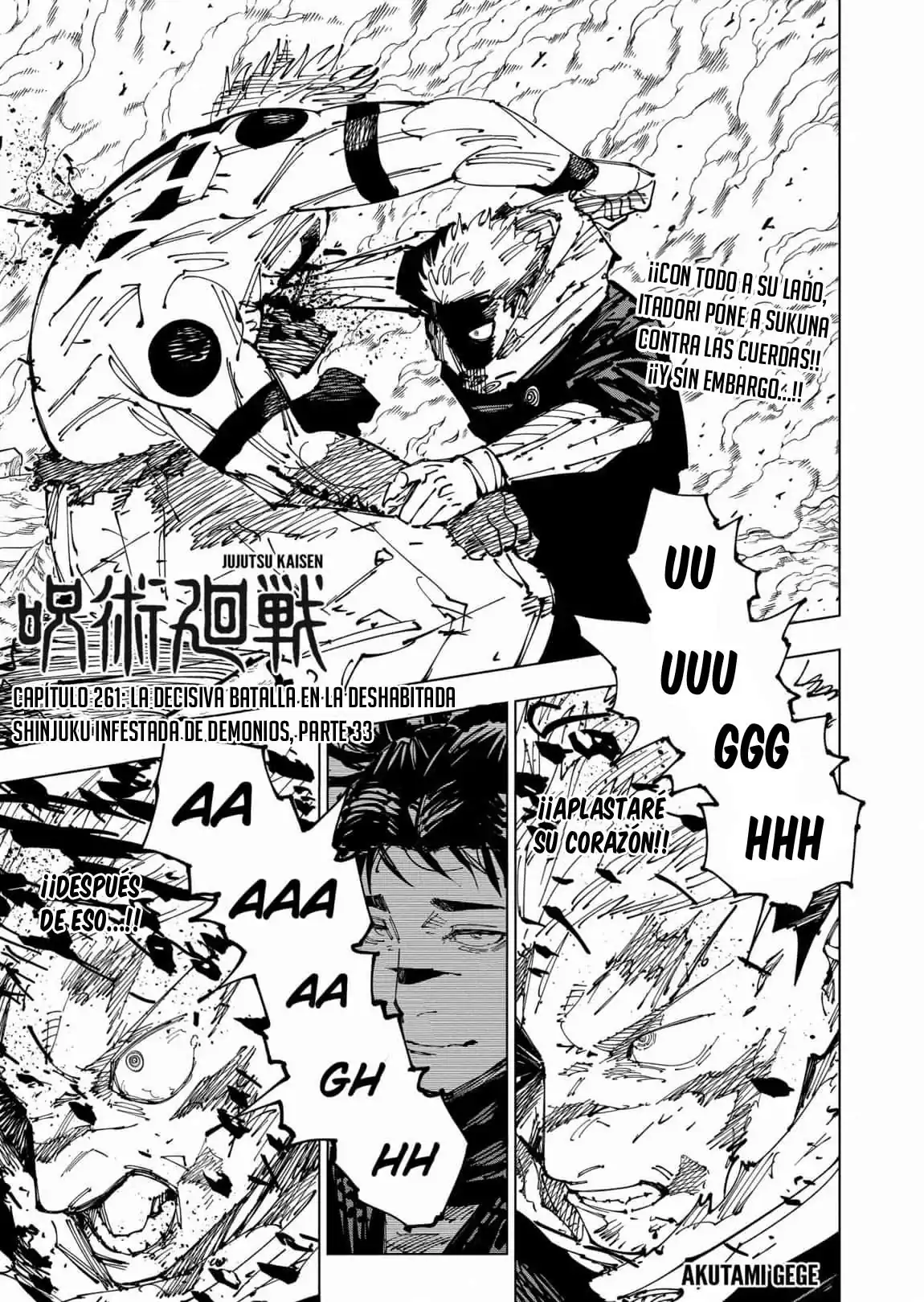 Página 3 — Jujutsu Kaisen Capítulo 261